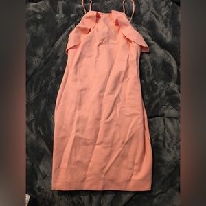 Coral pink dress from Zara